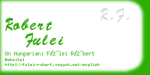 robert fulei business card